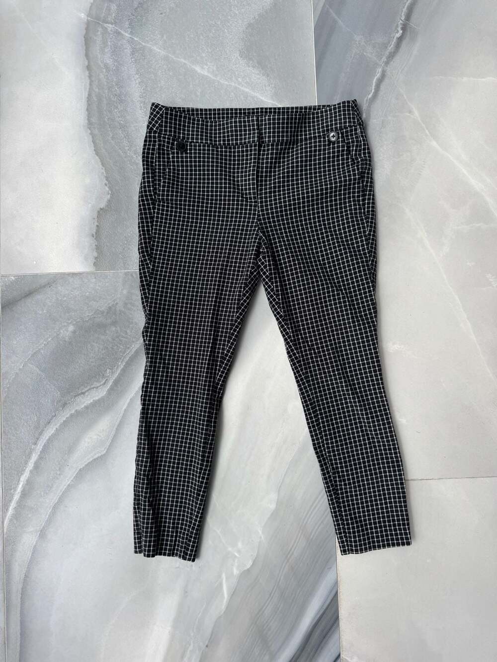 LOFT Petites Marisa Plaid Sexy Capris Size 10P